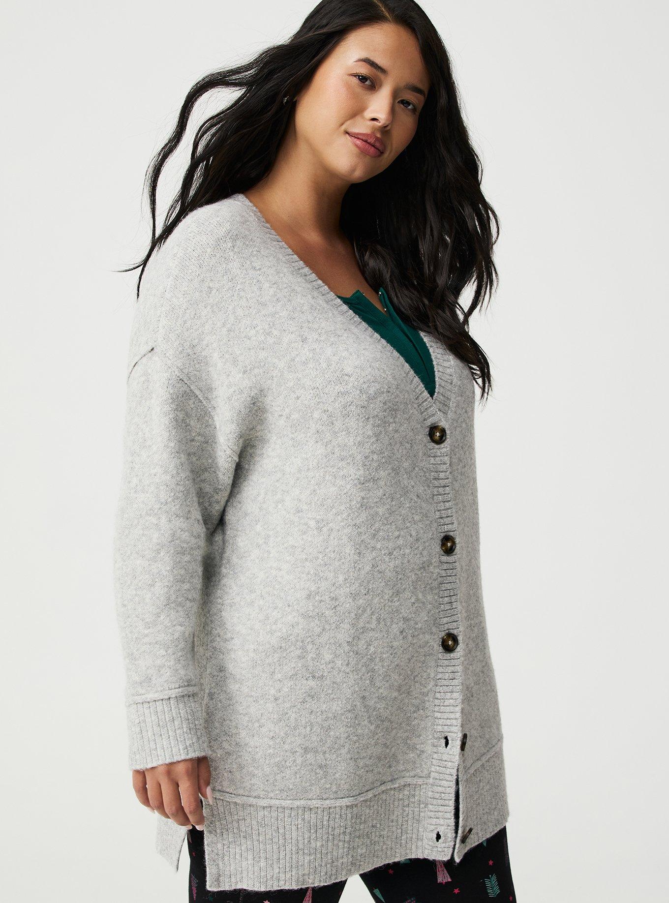 Vegan Cashmere V-Neck Cardigan