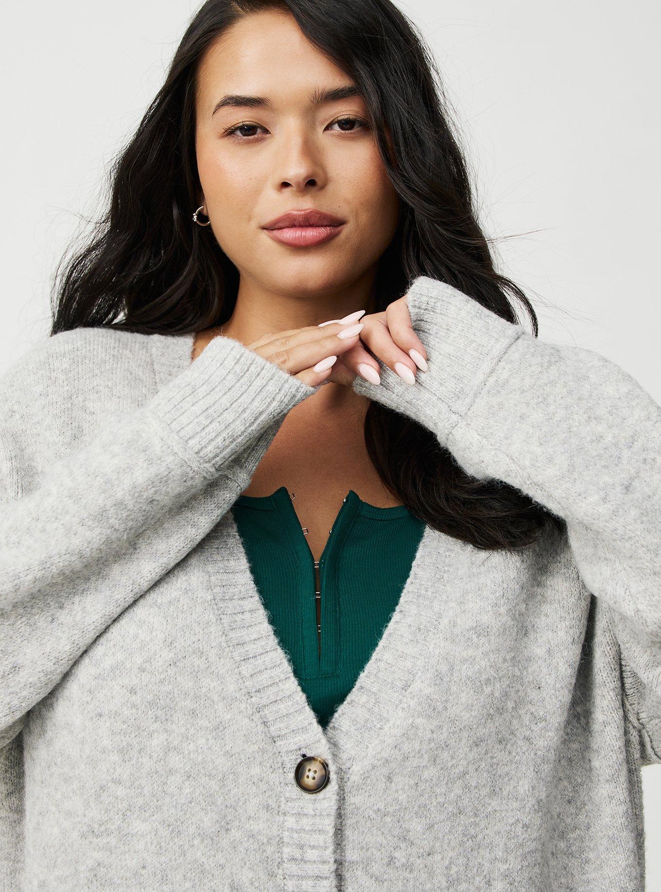 Vegan Cashmere V-Neck Cardigan