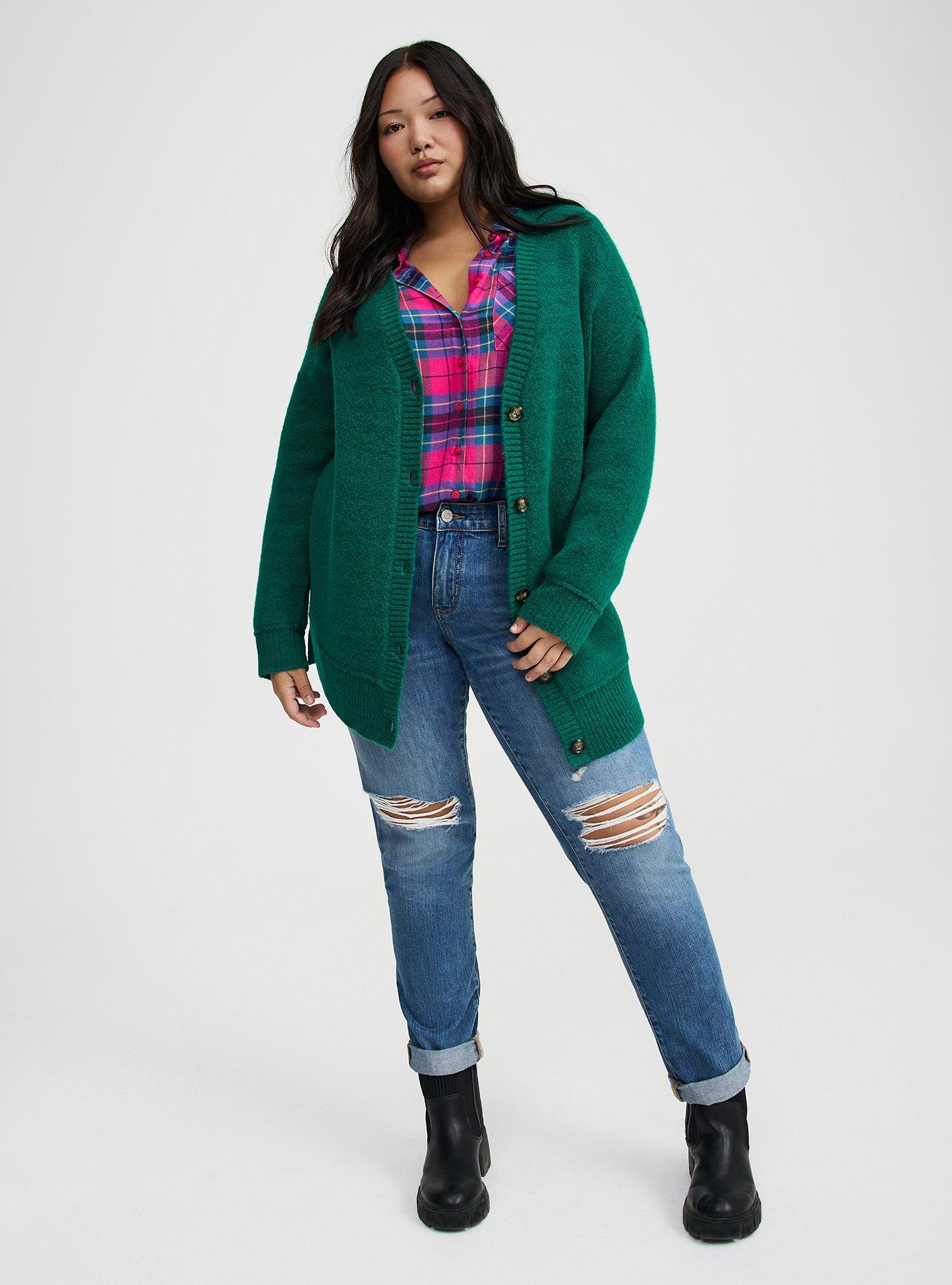 VEGAN CASHMERE V-NECK CARDIGAN