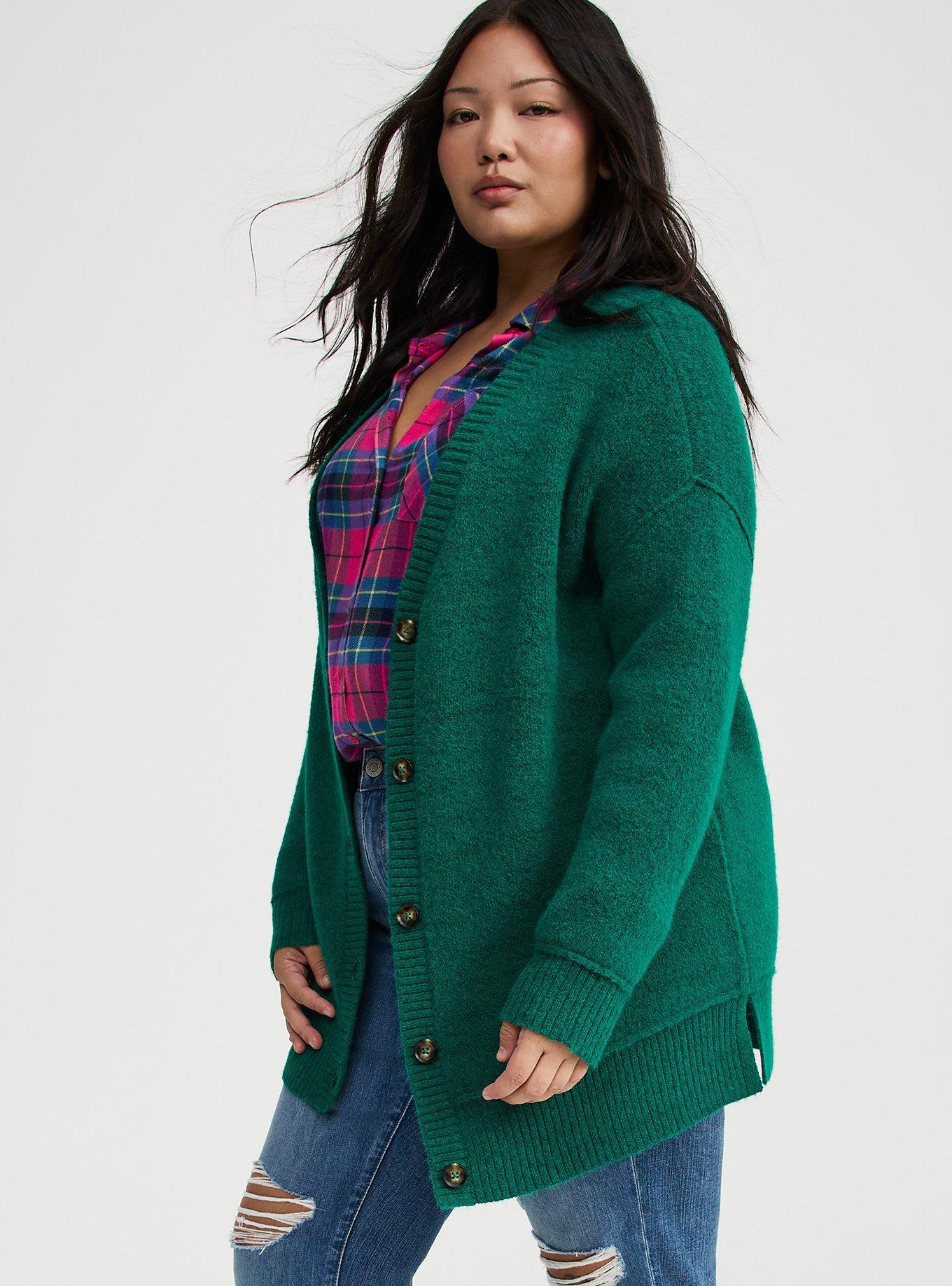 VEGAN CASHMERE V-NECK CARDIGAN