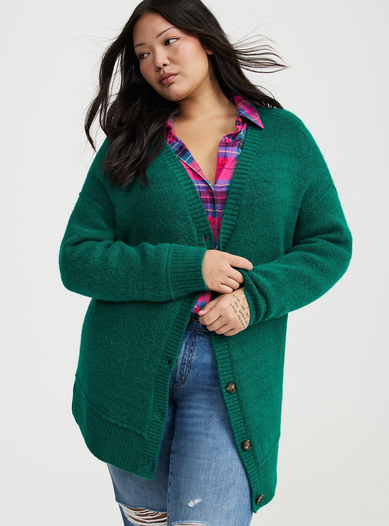 VEGAN CASHMERE V-NECK CARDIGAN