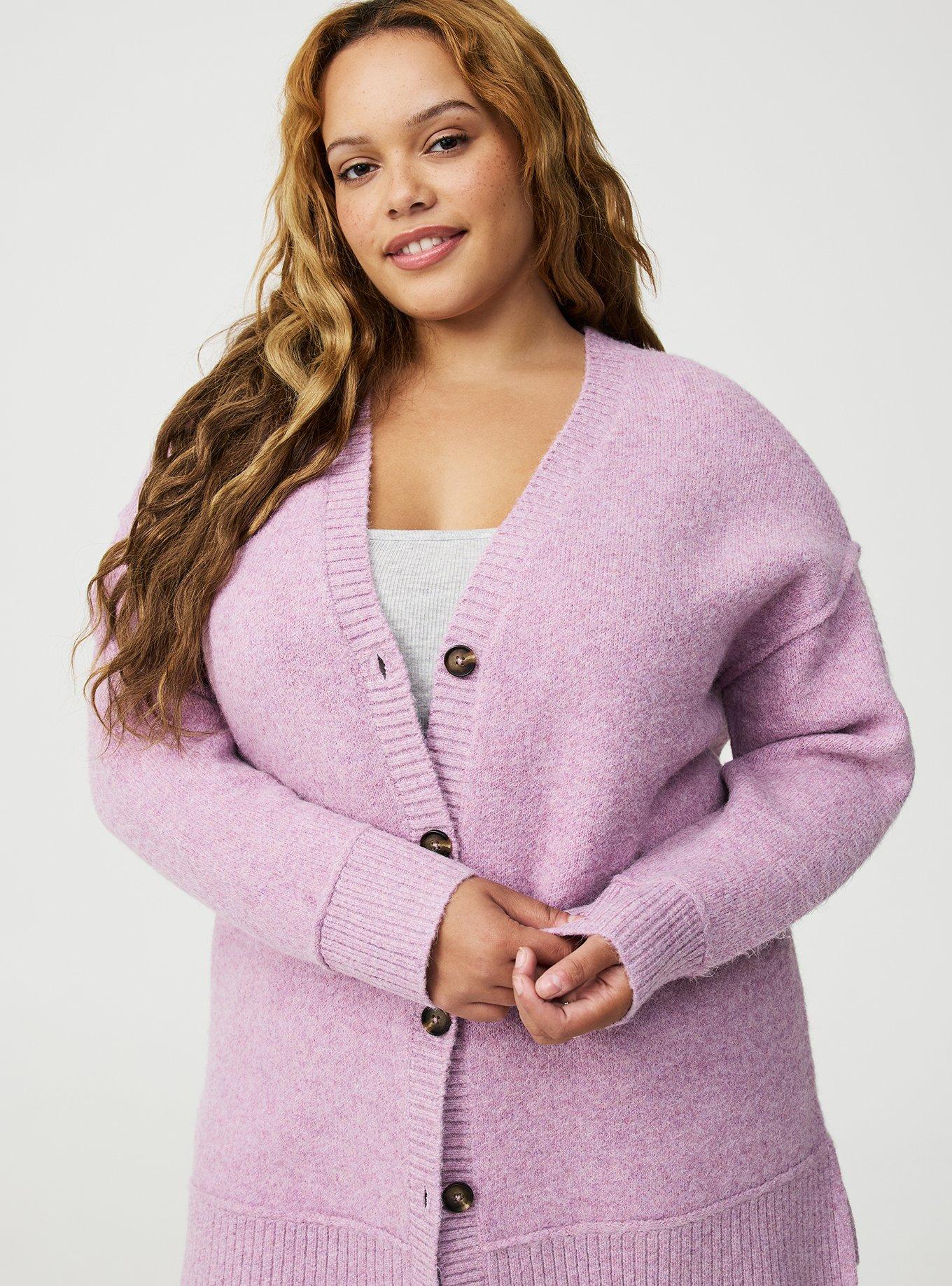Vegan Cashmere V-Neck Cardigan