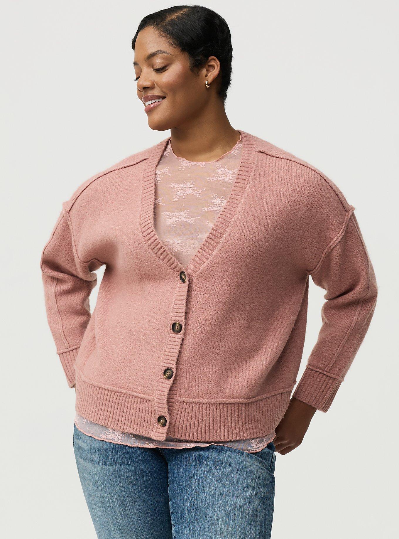 Vegan Cashmere V-Neck Cardigan