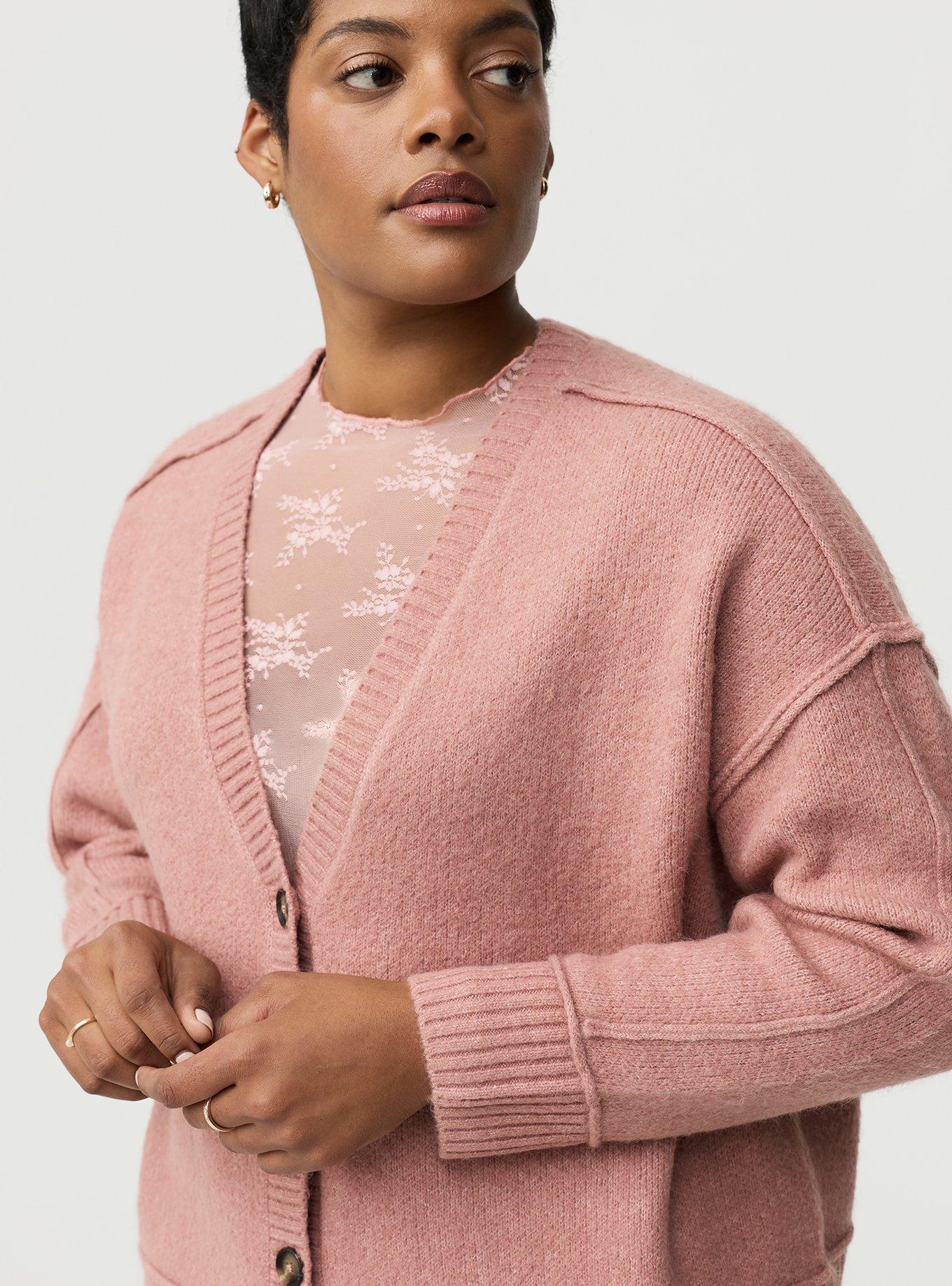 Vegan Cashmere V-Neck Cardigan