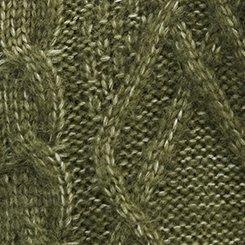 Cable Knit Tunic Sweater, FOUR LEAF CLOVER, swatch