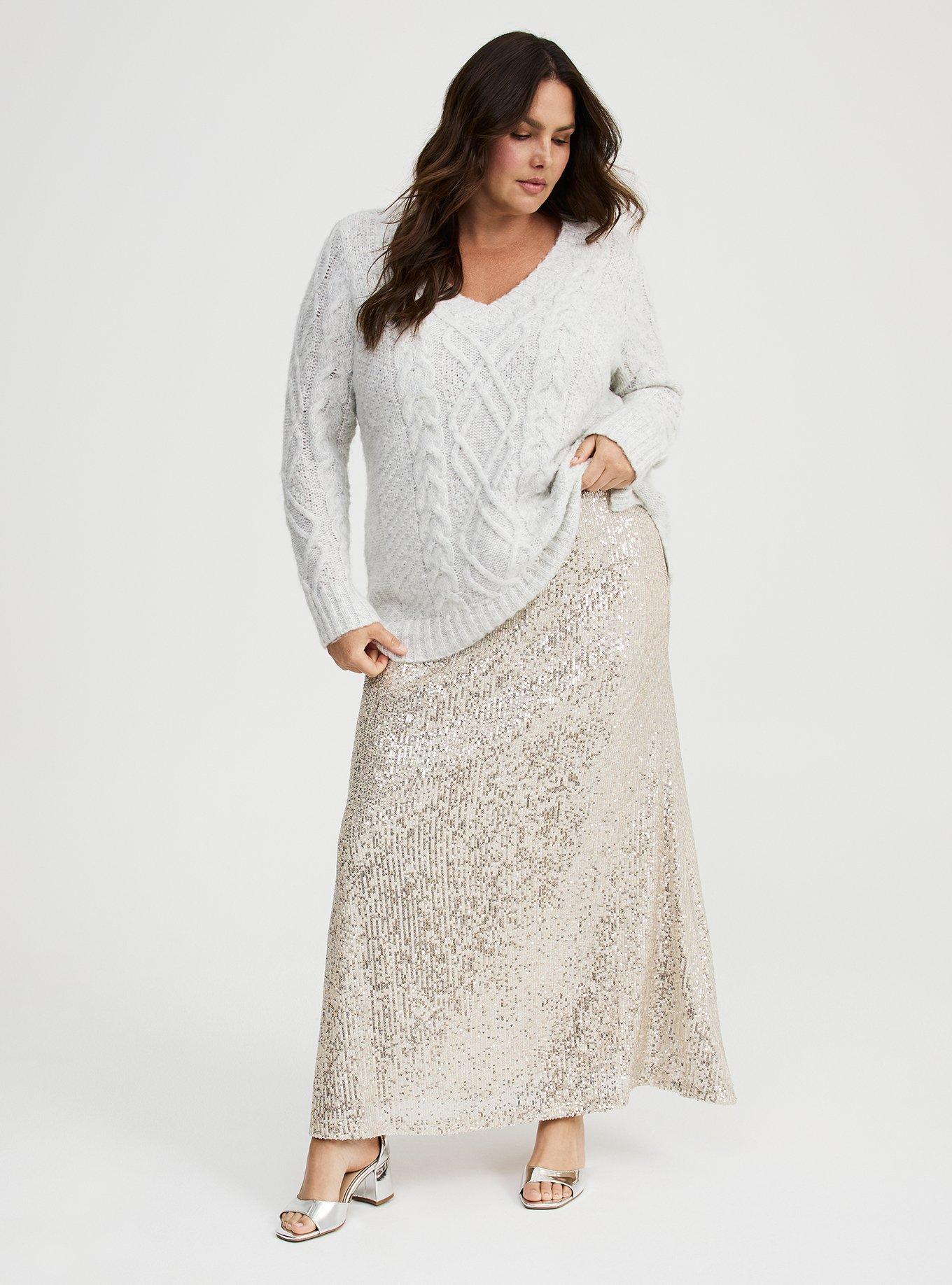 Cable Knit Tunic Sweater