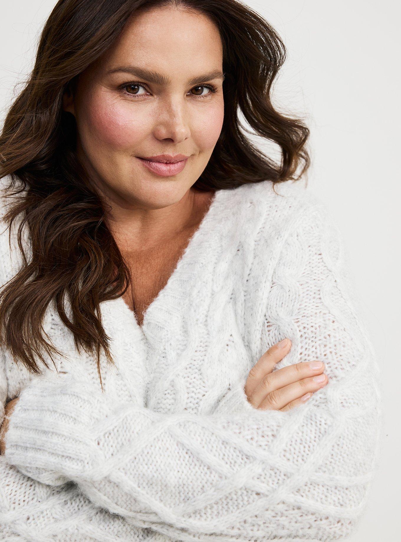 Cable Knit Tunic Sweater