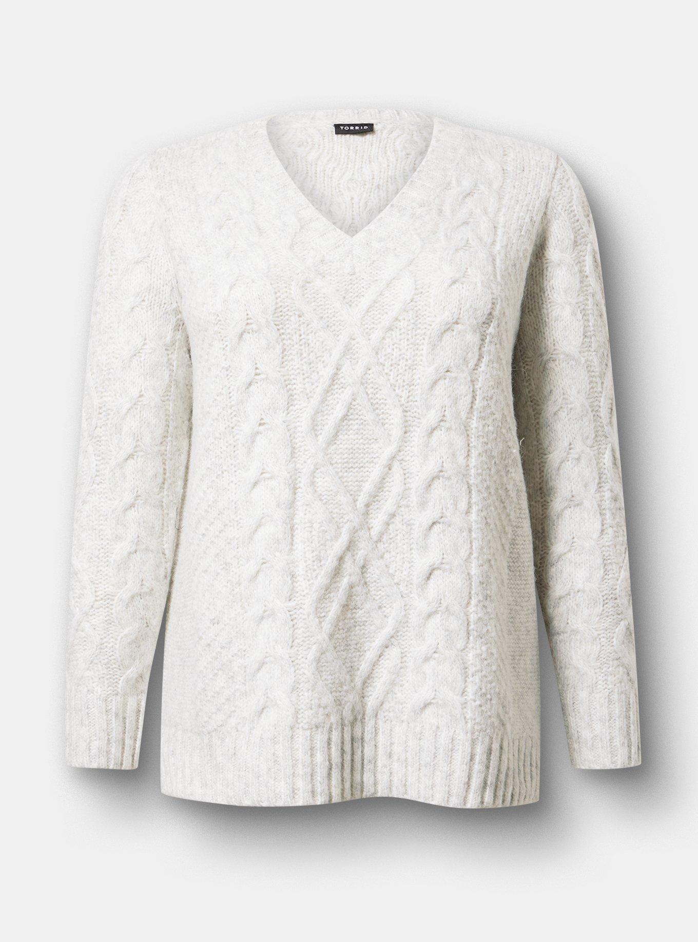 Cable Knit Tunic Sweater