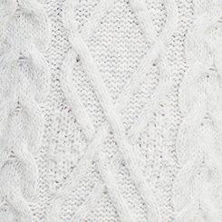 Cable Knit Tunic Sweater, LT HEATHER GREY, swatch