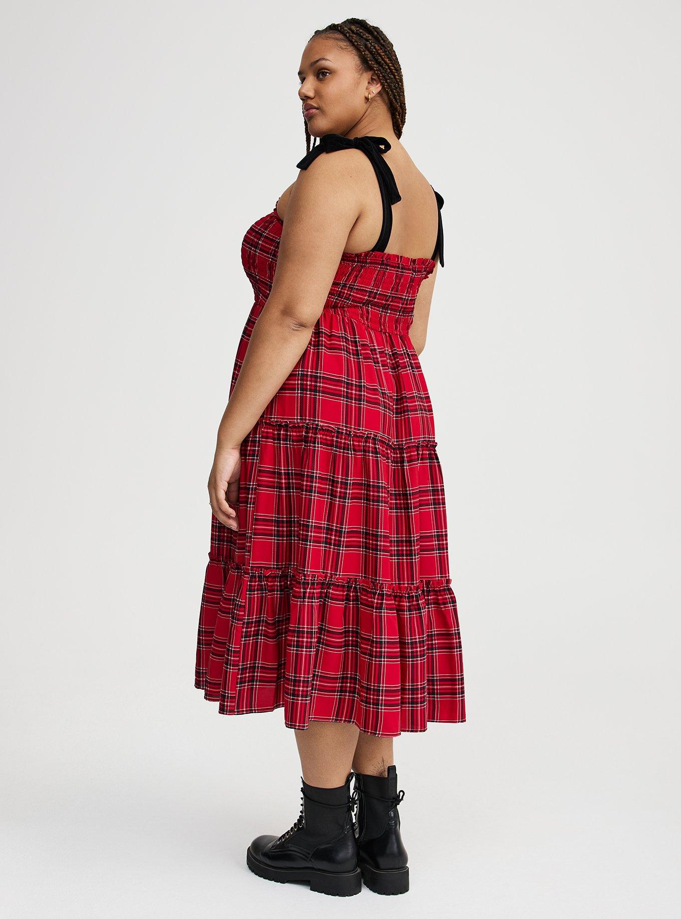 Smocked Tiered Midi Dress