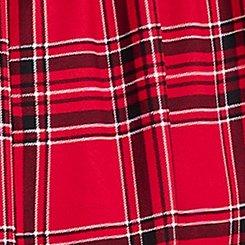 Smocked Tiered Midi Dress, SHALL WE PLAID RED, swatch