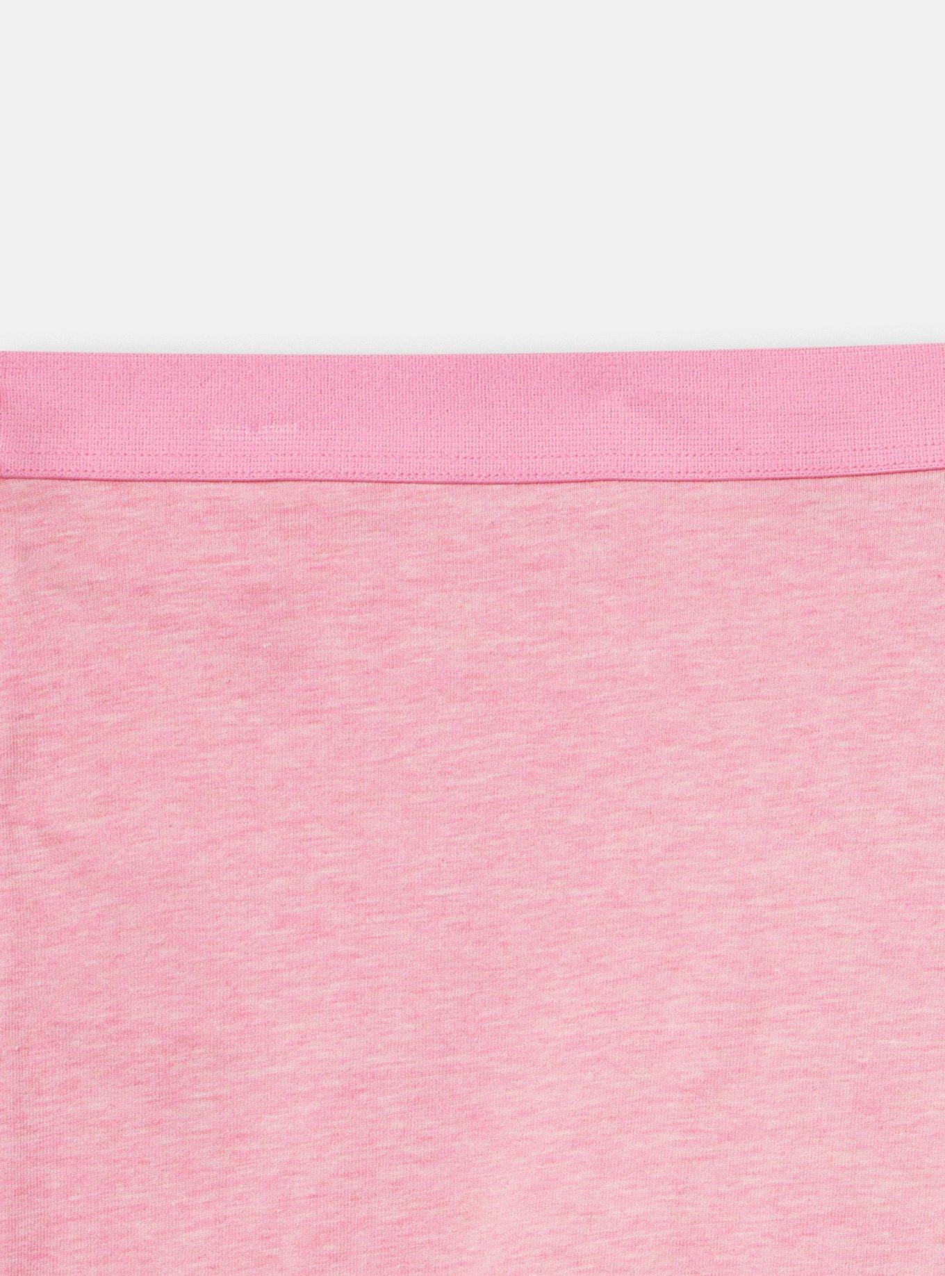 Cotton High-Rise Shortie Panty, CAMELLIA ROSE TRUE HEATHER, alternate