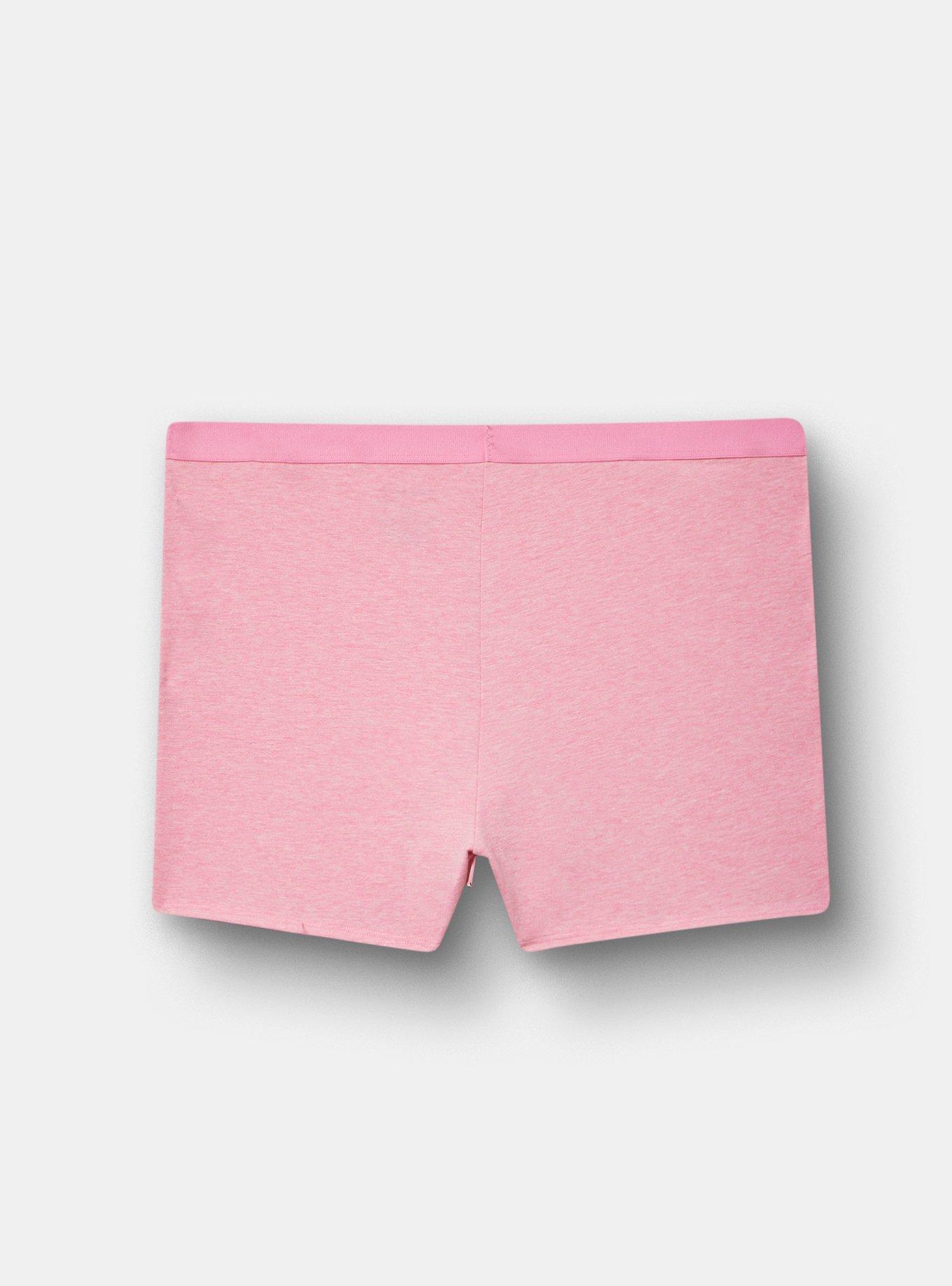 Cotton High-Rise Shortie Panty, CAMELLIA ROSE TRUE HEATHER, alternate