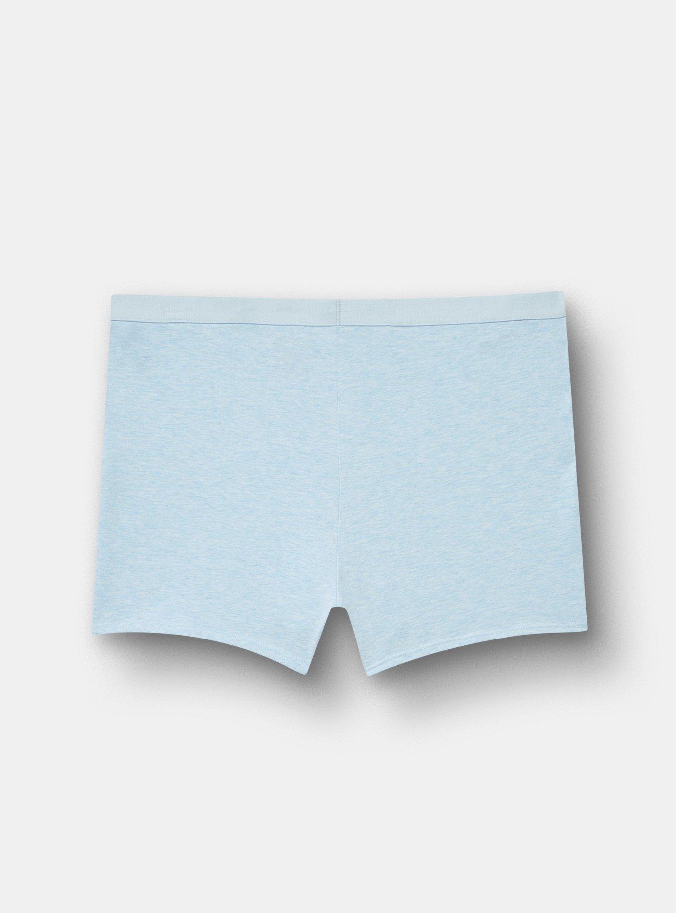 Cotton High-Rise Shortie Panty, SKYWAY TRUE HEATHER, alternate