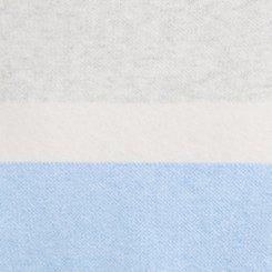 Luxe Cozy Half-Zip Pullover Sweater, WHISPER WHITE CHAMBRAY BLUE STRIPE, swatch