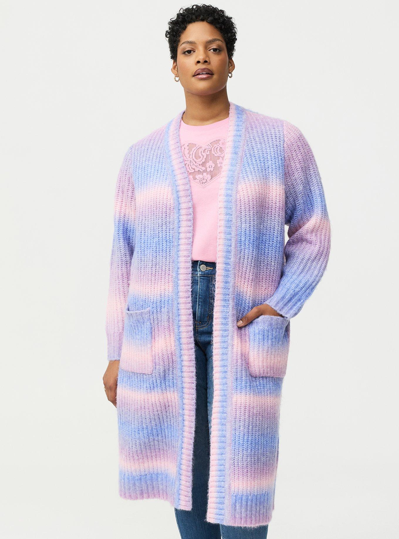 Ombre Duster Sweater, SUNRISE OMBRE, alternate