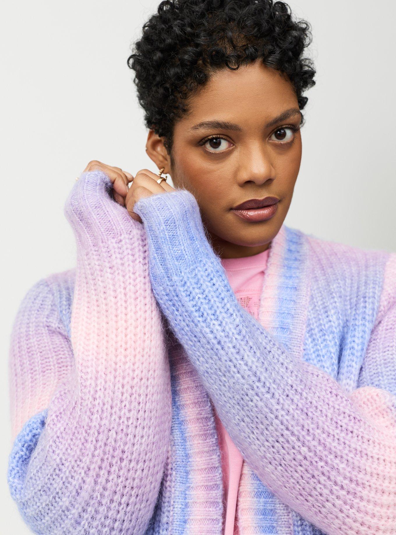 Ombre Duster Sweater, SUNRISE OMBRE, alternate