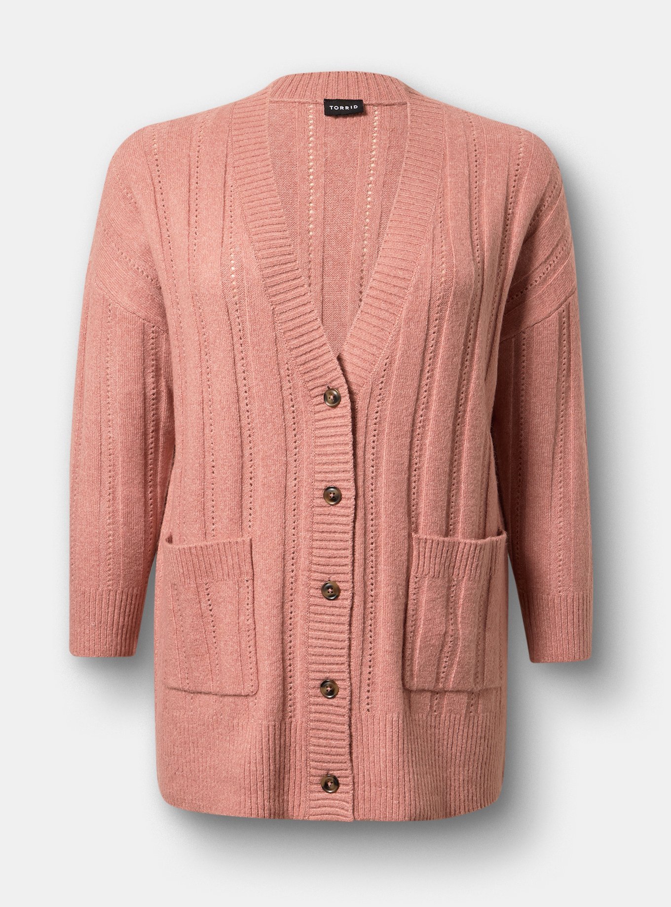 Boyfriend Cardigan, BLUSH PINK VEGAN CASHMERE, hi-res