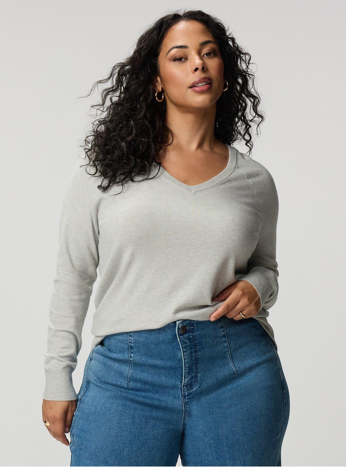 Everyday Soft Pullover Sweater, LIGHTEST HEATHER GREY, alternate