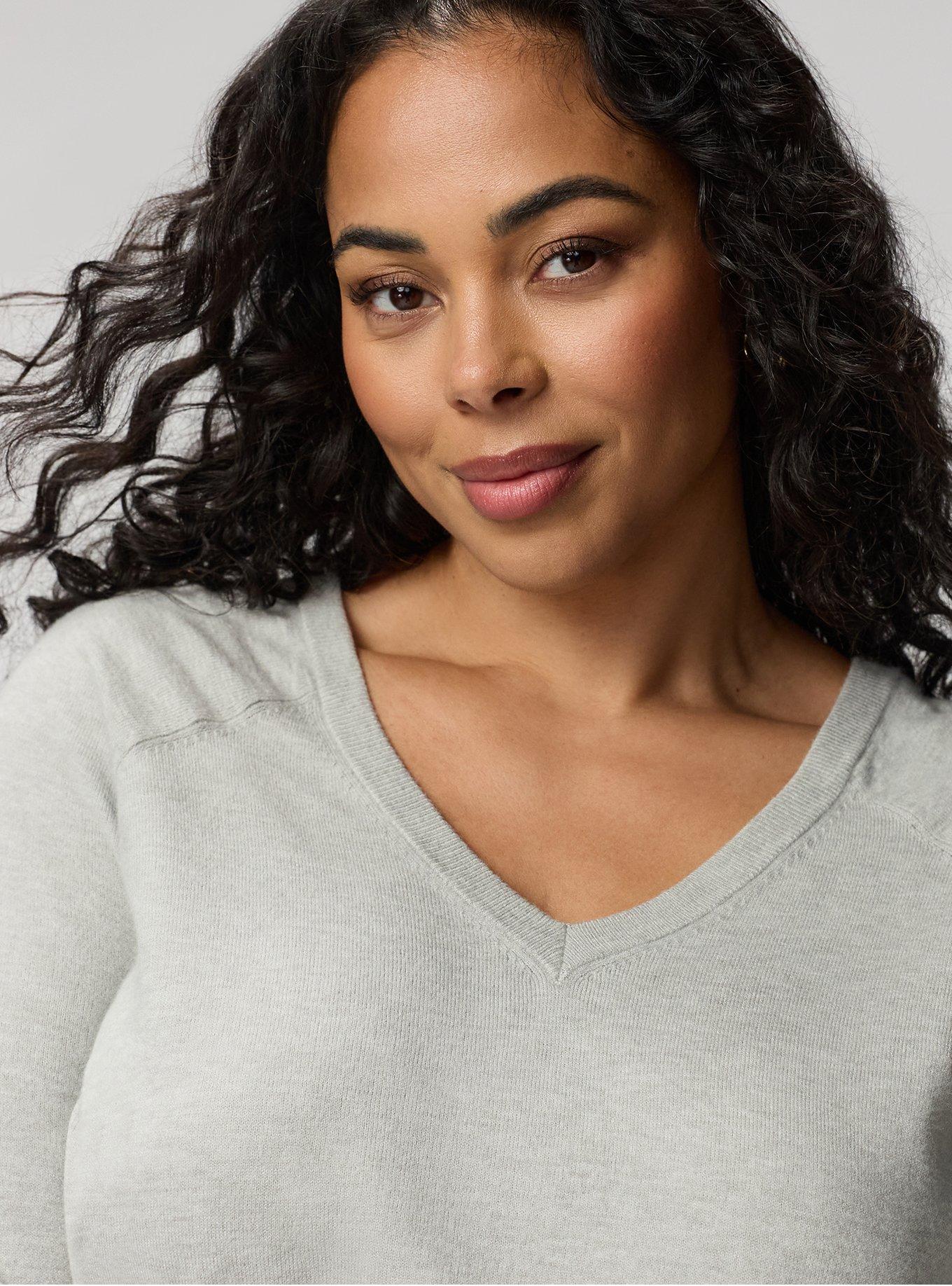 Everyday Soft Pullover Sweater, LIGHTEST HEATHER GREY, alternate