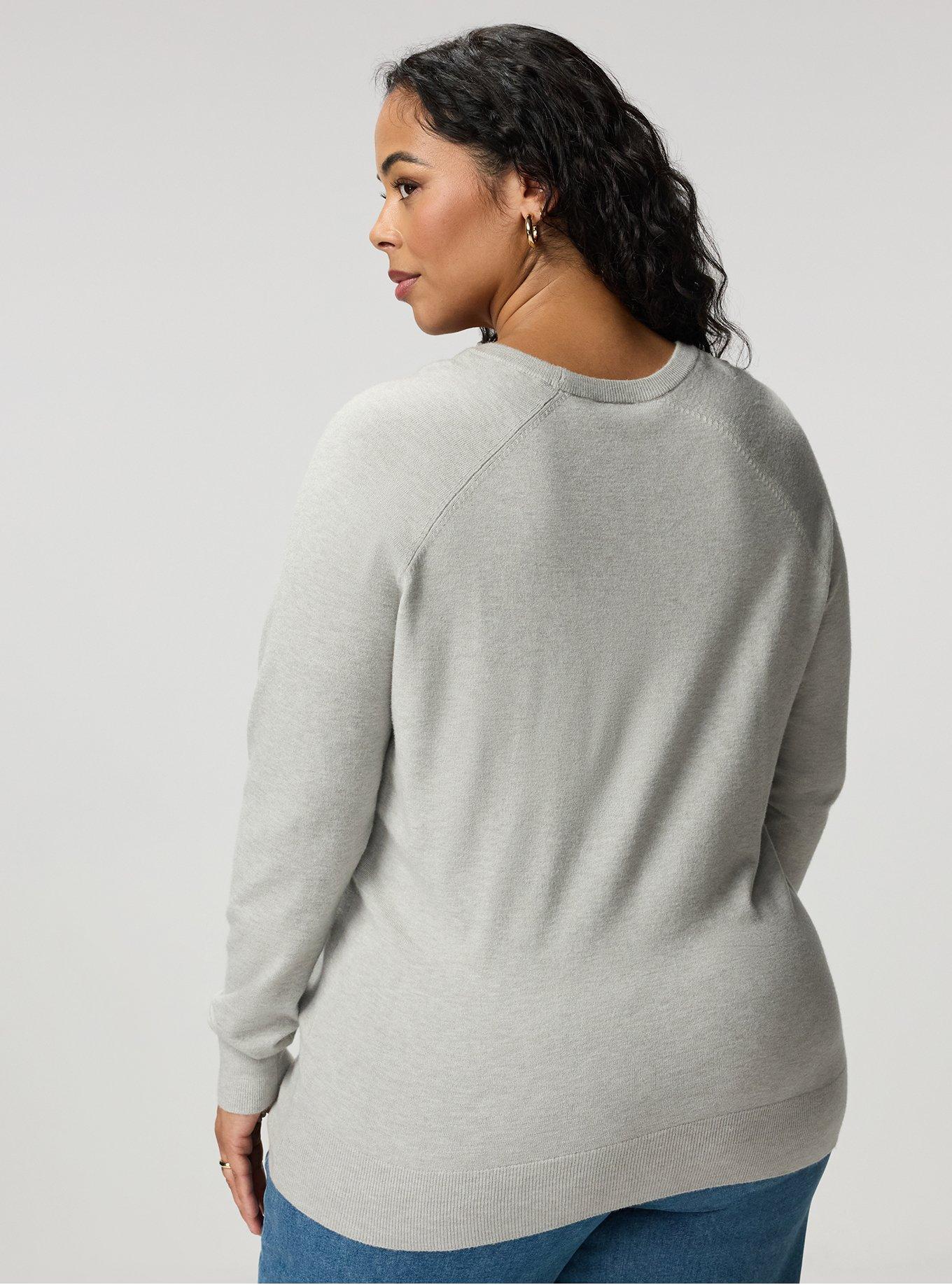 Everyday Soft Pullover Sweater, LIGHTEST HEATHER GREY, alternate