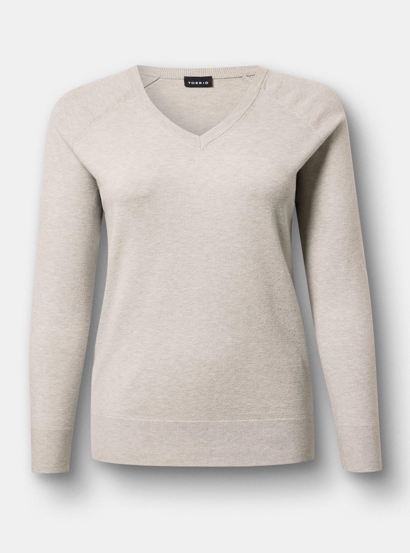 Everyday Soft Pullover Sweater, LIGHTEST HEATHER GREY, flat