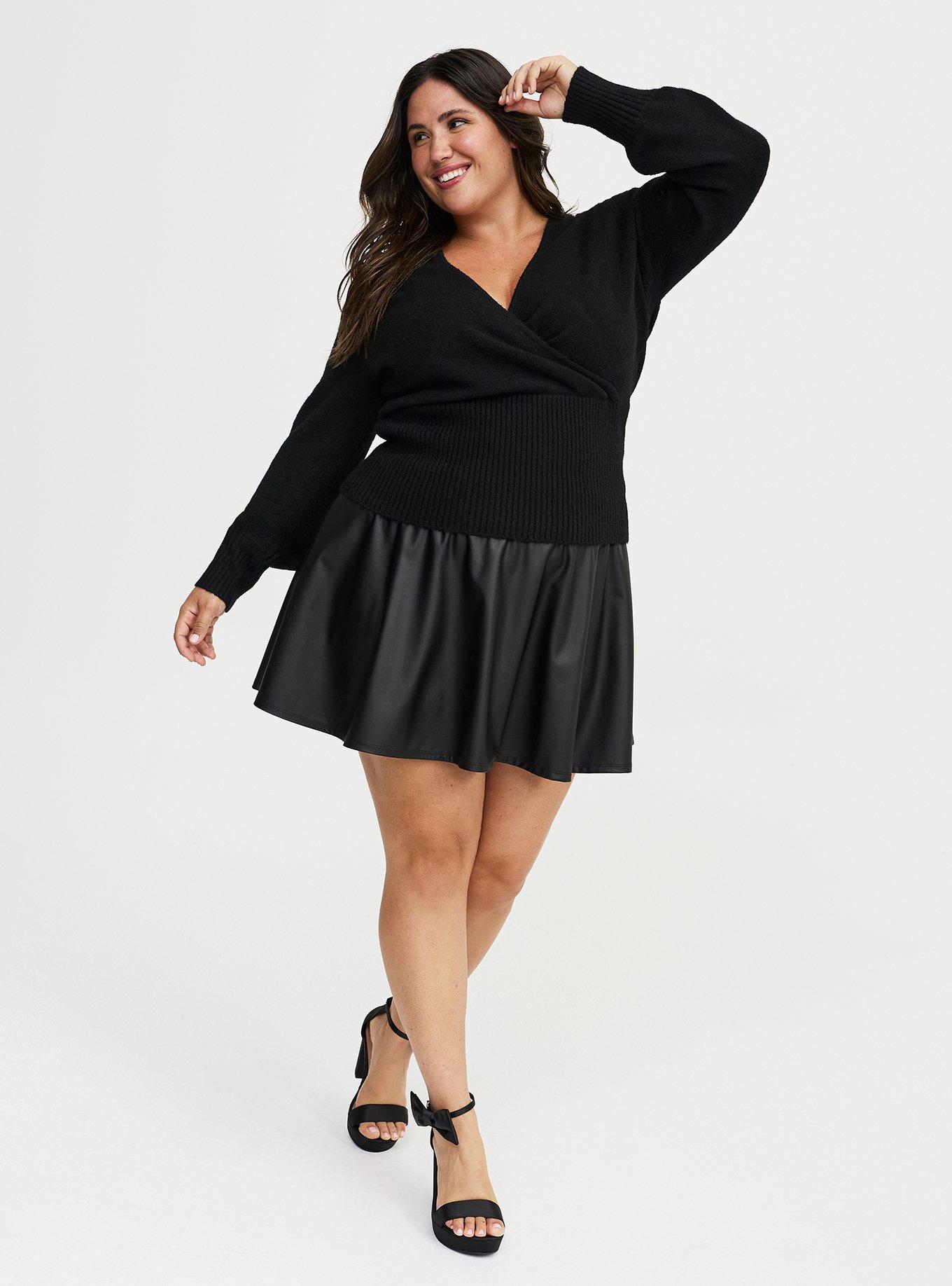 Vegan Cashmere Surplice Sweater