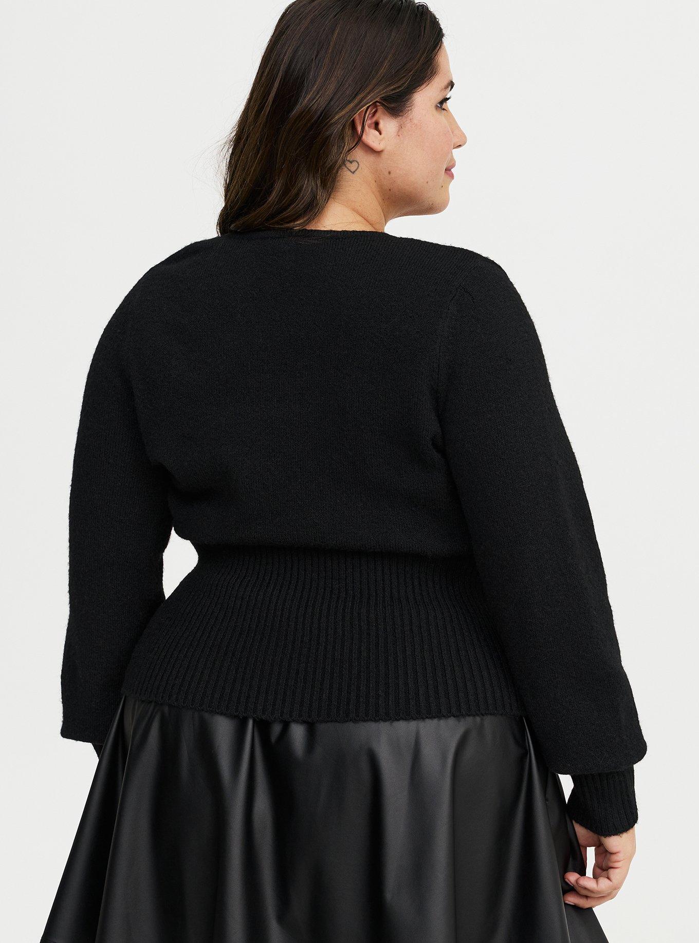 Vegan Cashmere Surplice Sweater