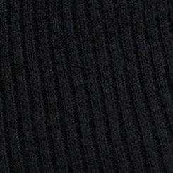 Vegan Cashmere Surplice Sweater, DEEP BLACK, swatch