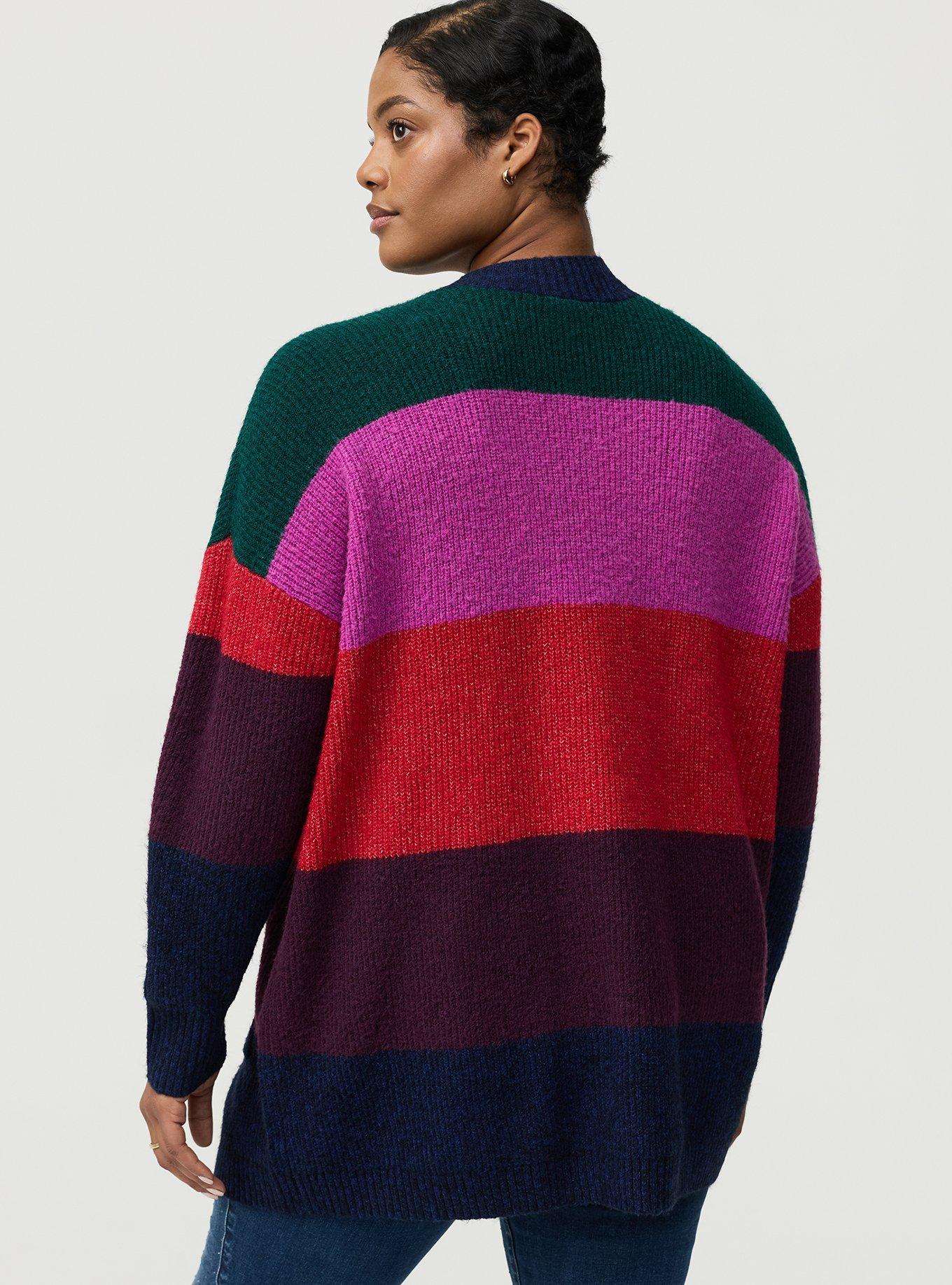 Vegan Cashmere Open-Front Cardigan