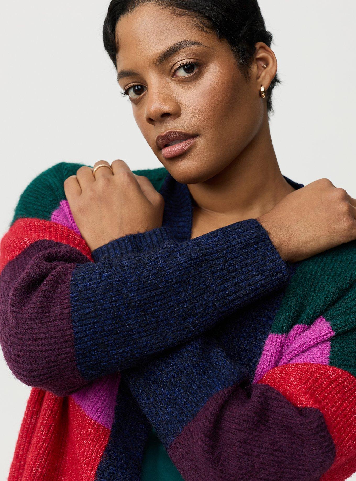 Vegan Cashmere Open-Front Cardigan