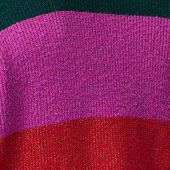 Vegan Cashmere Open-Front Cardigan, STRIPE MULTI, swatch