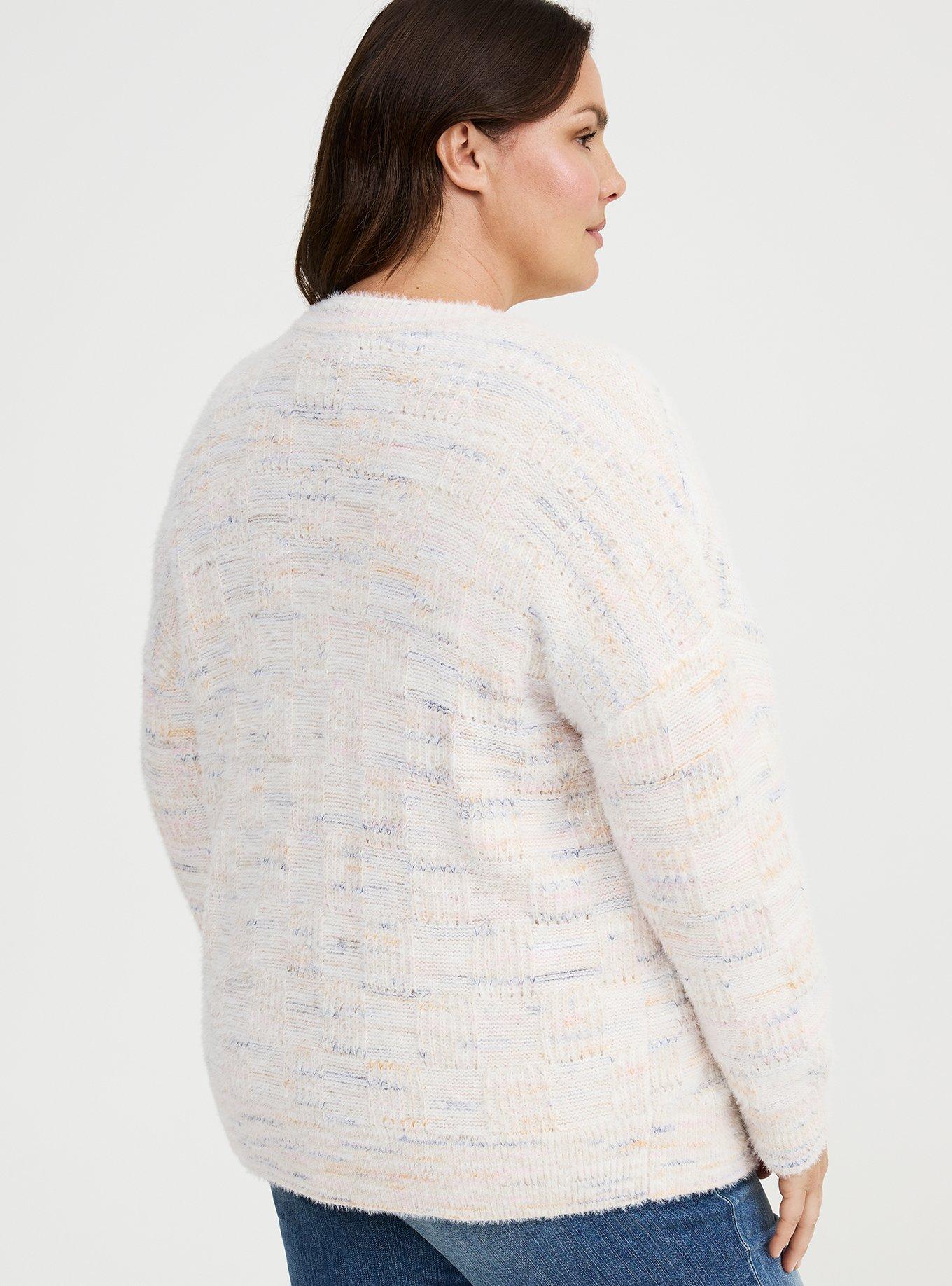 Eyelash V-Neck Cardigan