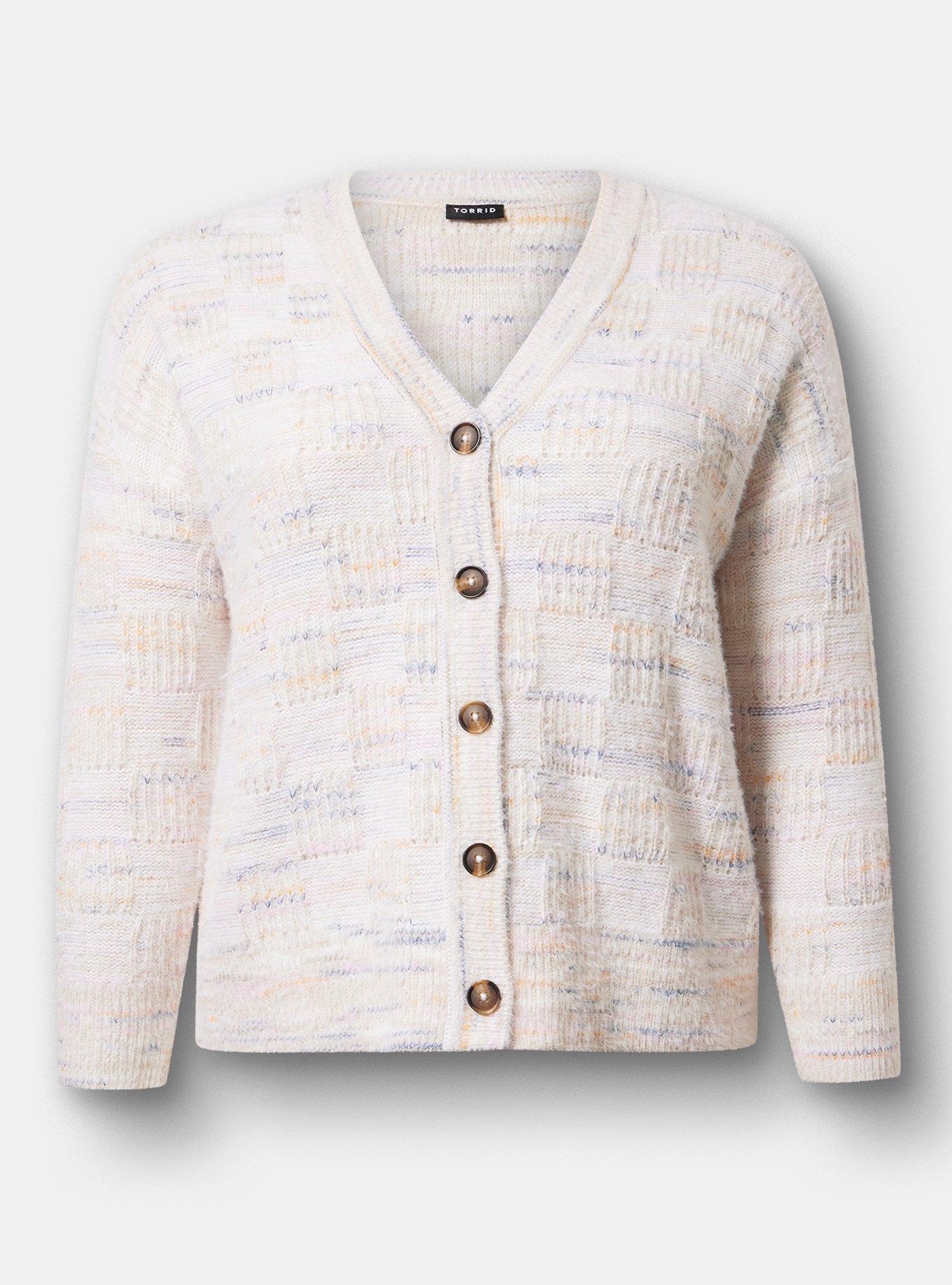 Eyelash V-Neck Cardigan