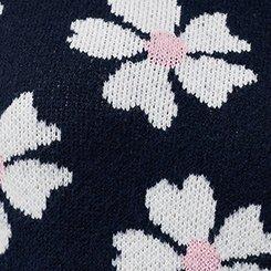 Vegan Cashmere Crew Pullover Sweater, DAISY JANE FLORAL PEACOAT, swatch