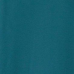 Plus Size V-Neck Ruffle Tunic, DEEP TEAL, swatch