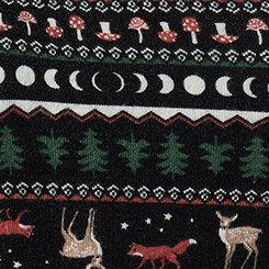Super Soft Plush Sleep Tank, FOX FAIR ISLE BLACK, swatch