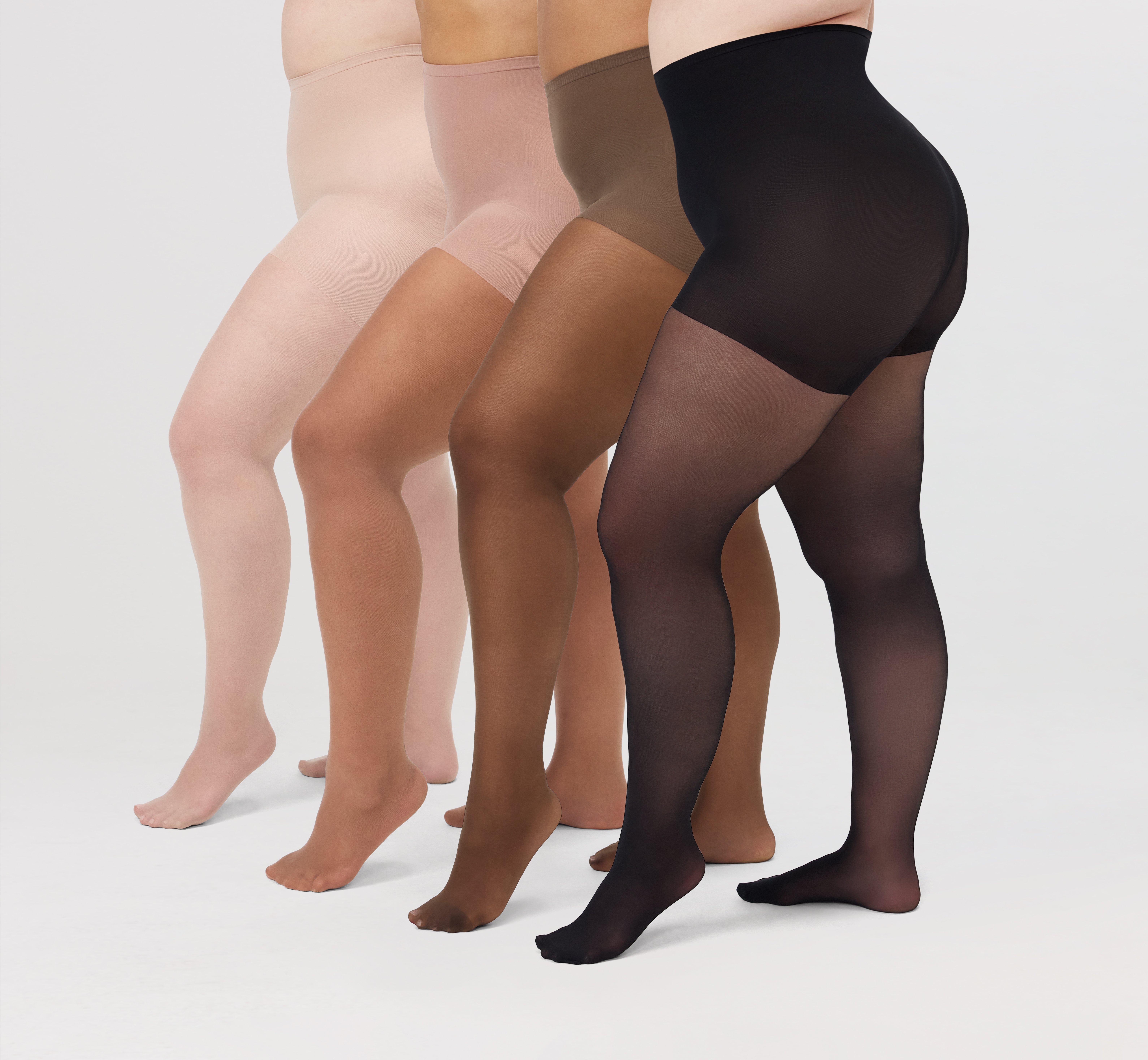 Control Top Sheer Tights, BROWN, alternate