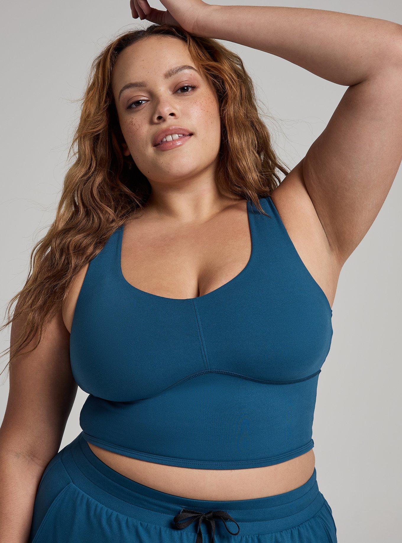 TRU Super Soft Performance Jersey Crop Tank, LEGION BLUE, alternate