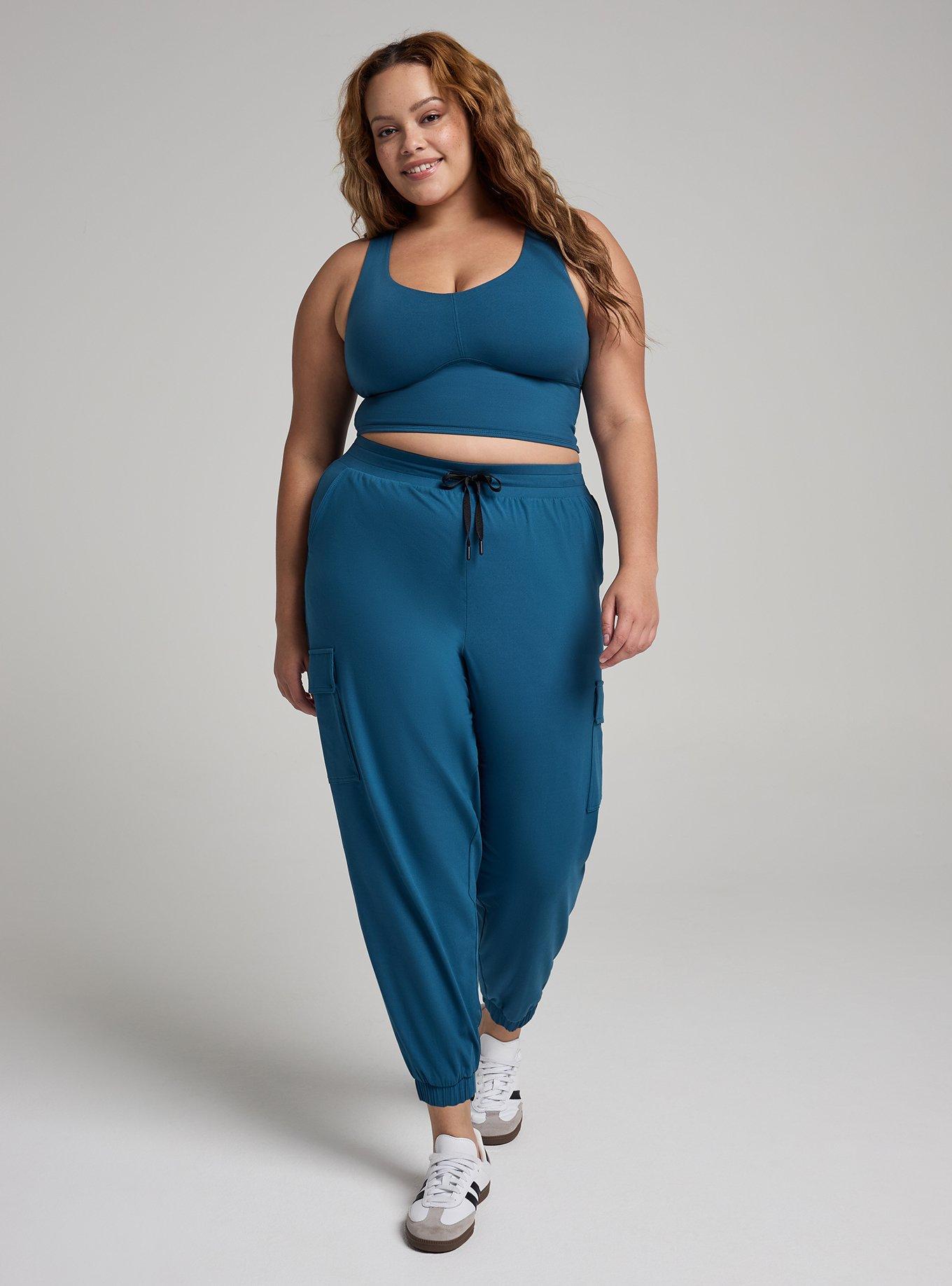 TRU Super Soft Performance Jersey Crop Tank, LEGION BLUE, alternate