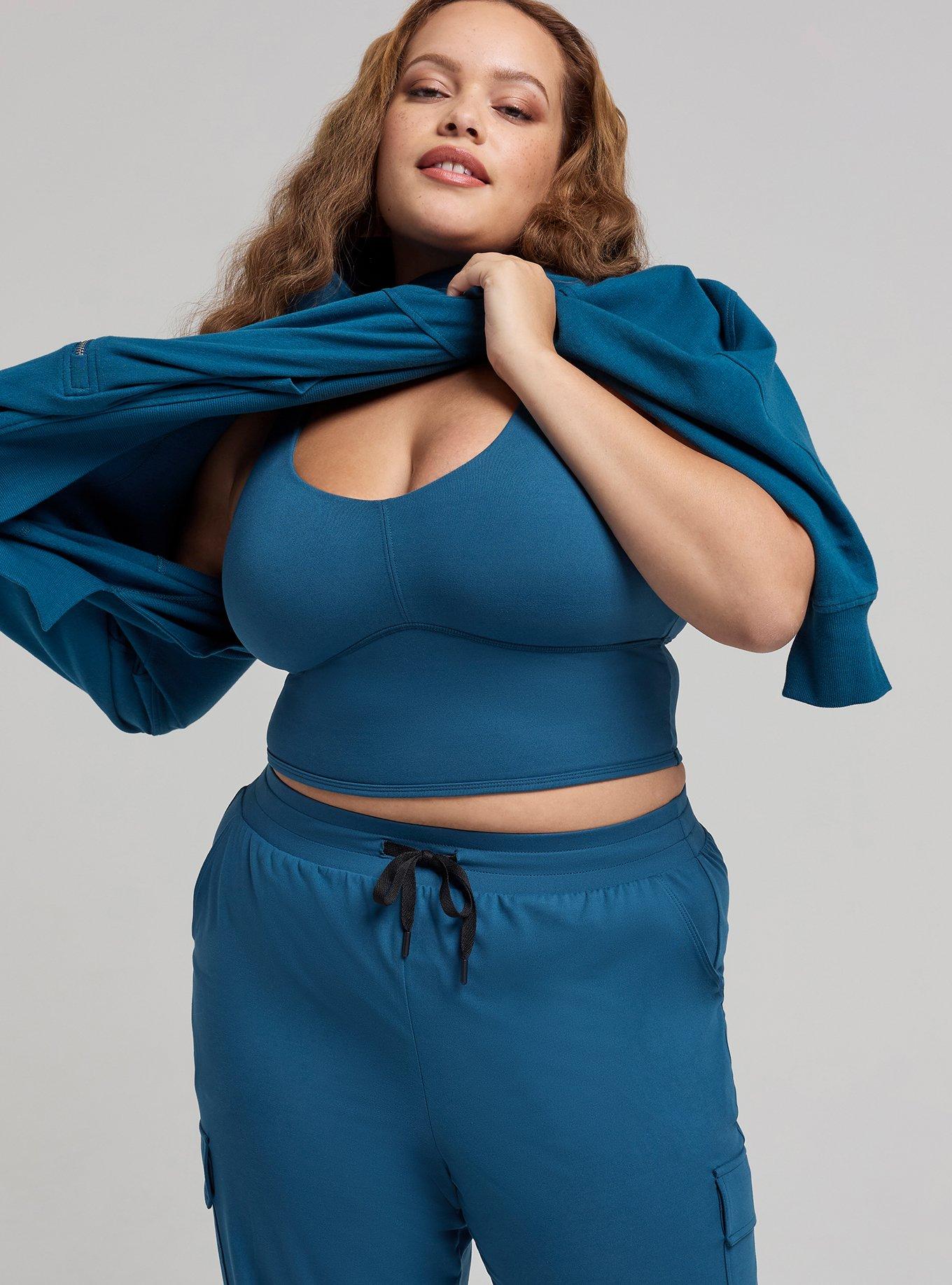 TRU Super Soft Performance Jersey Crop Tank, LEGION BLUE, hi-res