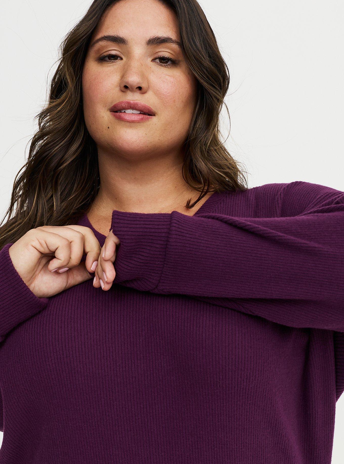 Rib Scoop V-Neck Lounge Tunic