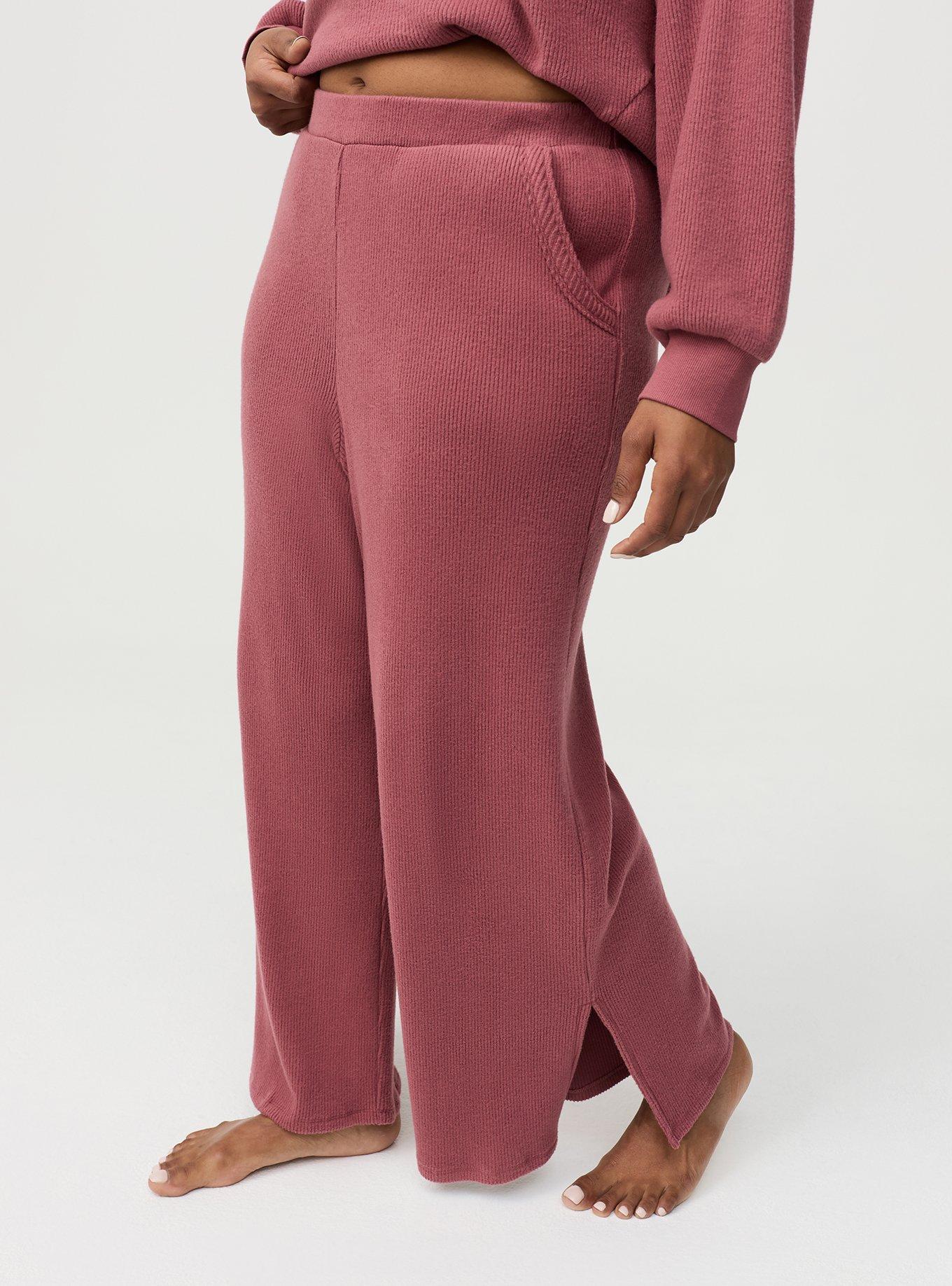 Rib Wide-Leg Lounge Pant