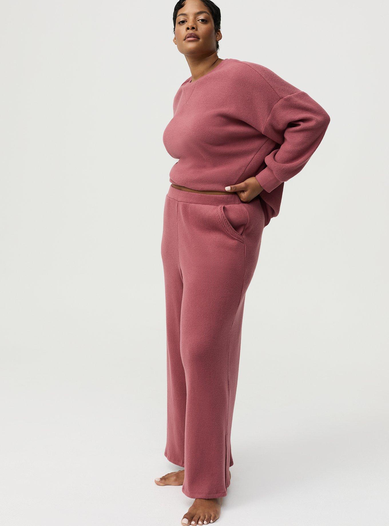 Rib Wide-Leg Lounge Pant