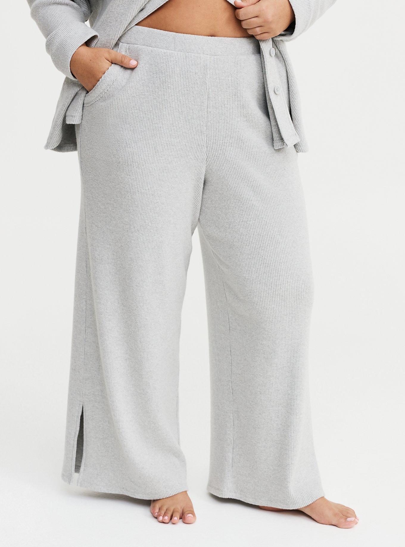 Rib Wide-Leg Lounge Pant