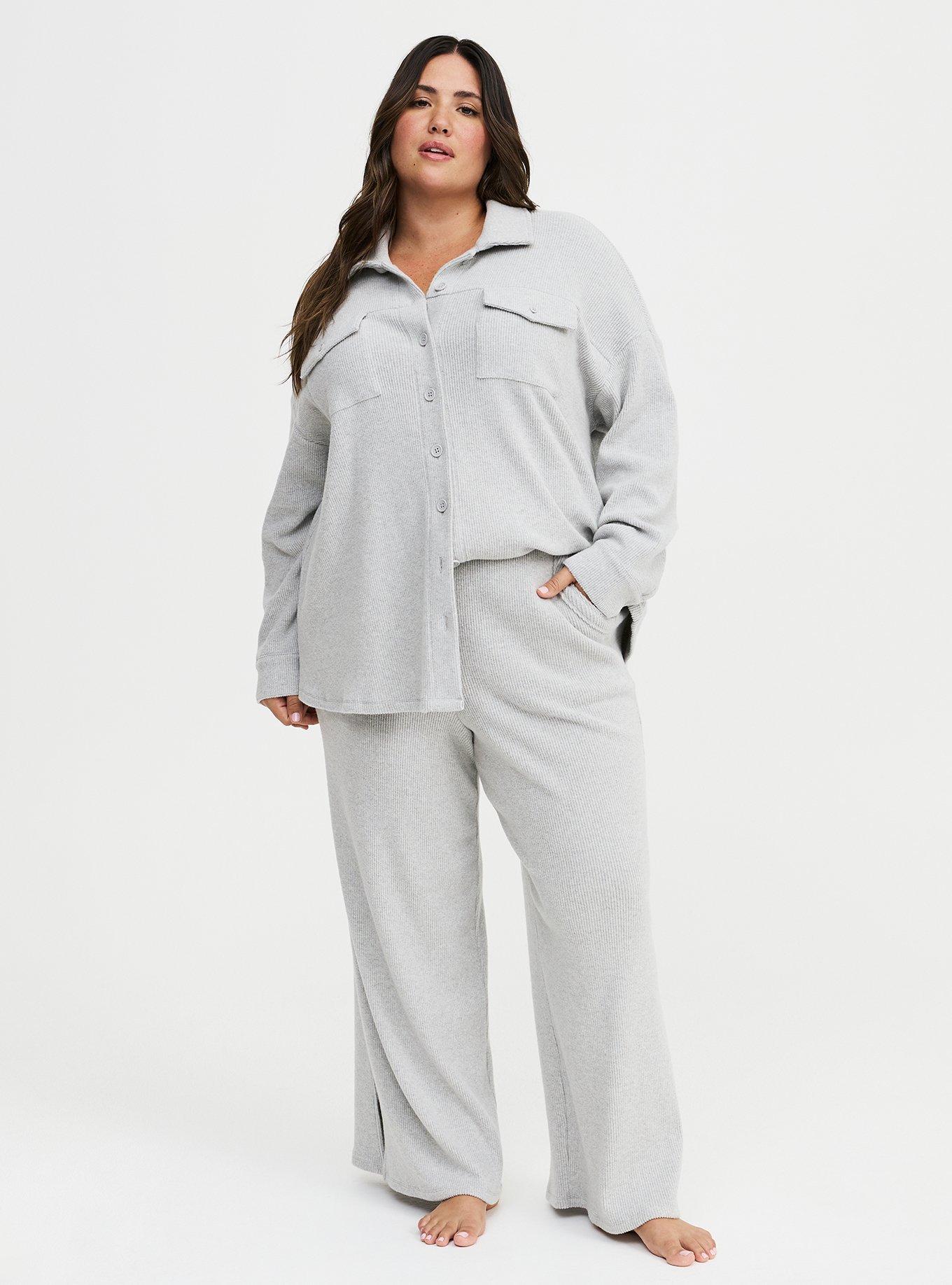 Rib Wide-Leg Lounge Pant