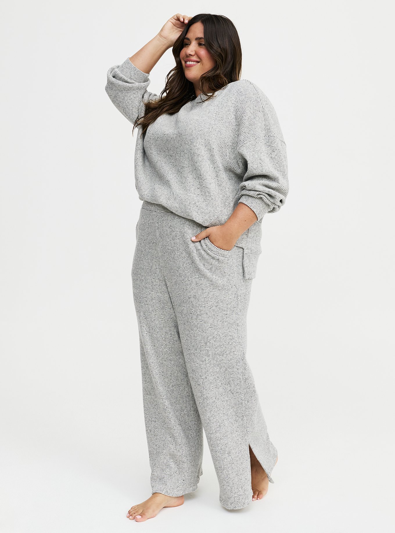 Plus Size - Rib Wide-Leg Lounge Pant - Torrid