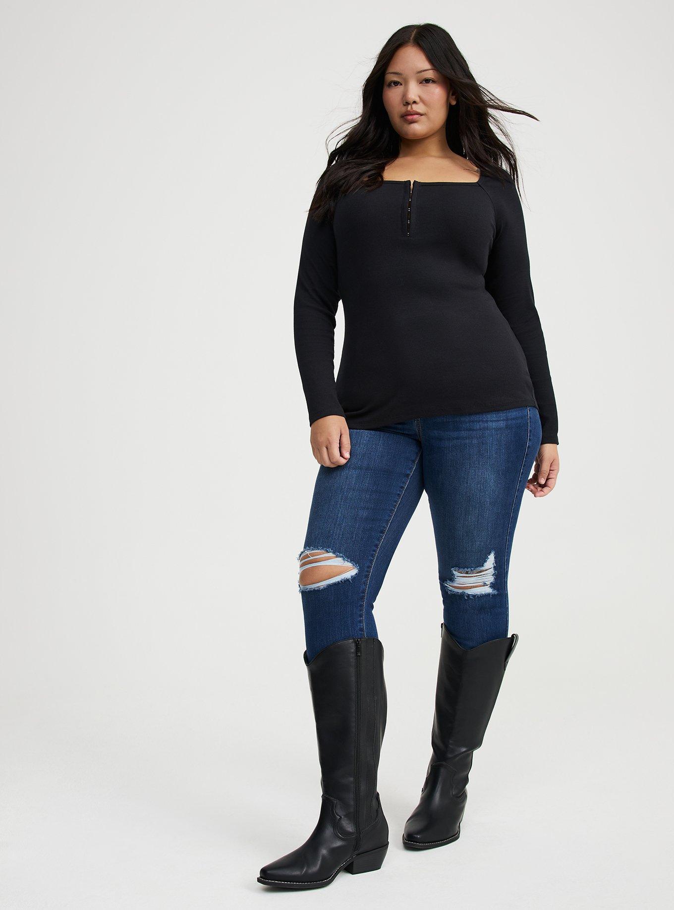 Hook & Eye Rib Top
