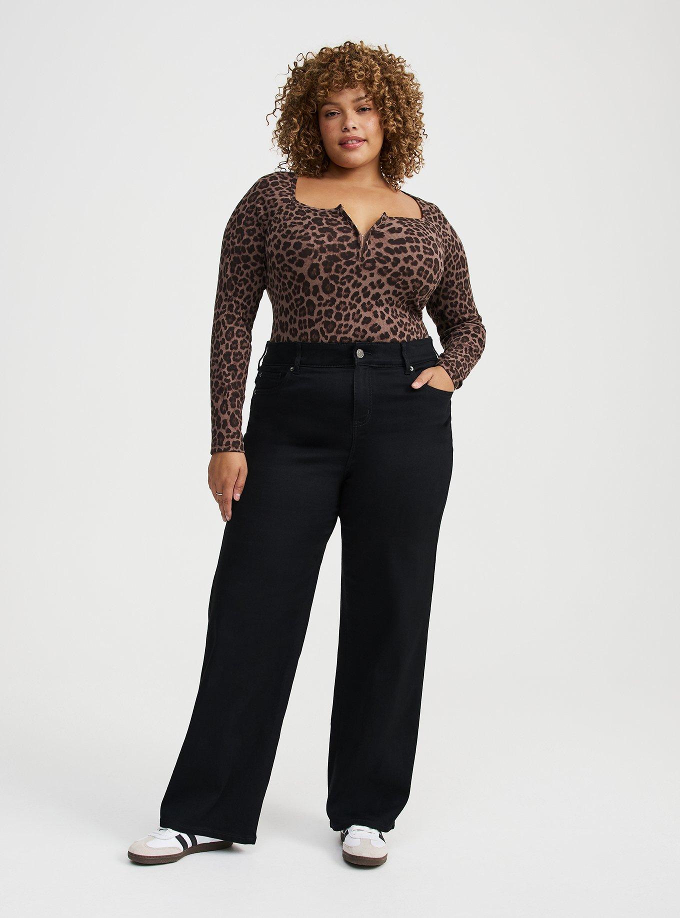 Long Sleeve Hook & Eye Rib Top