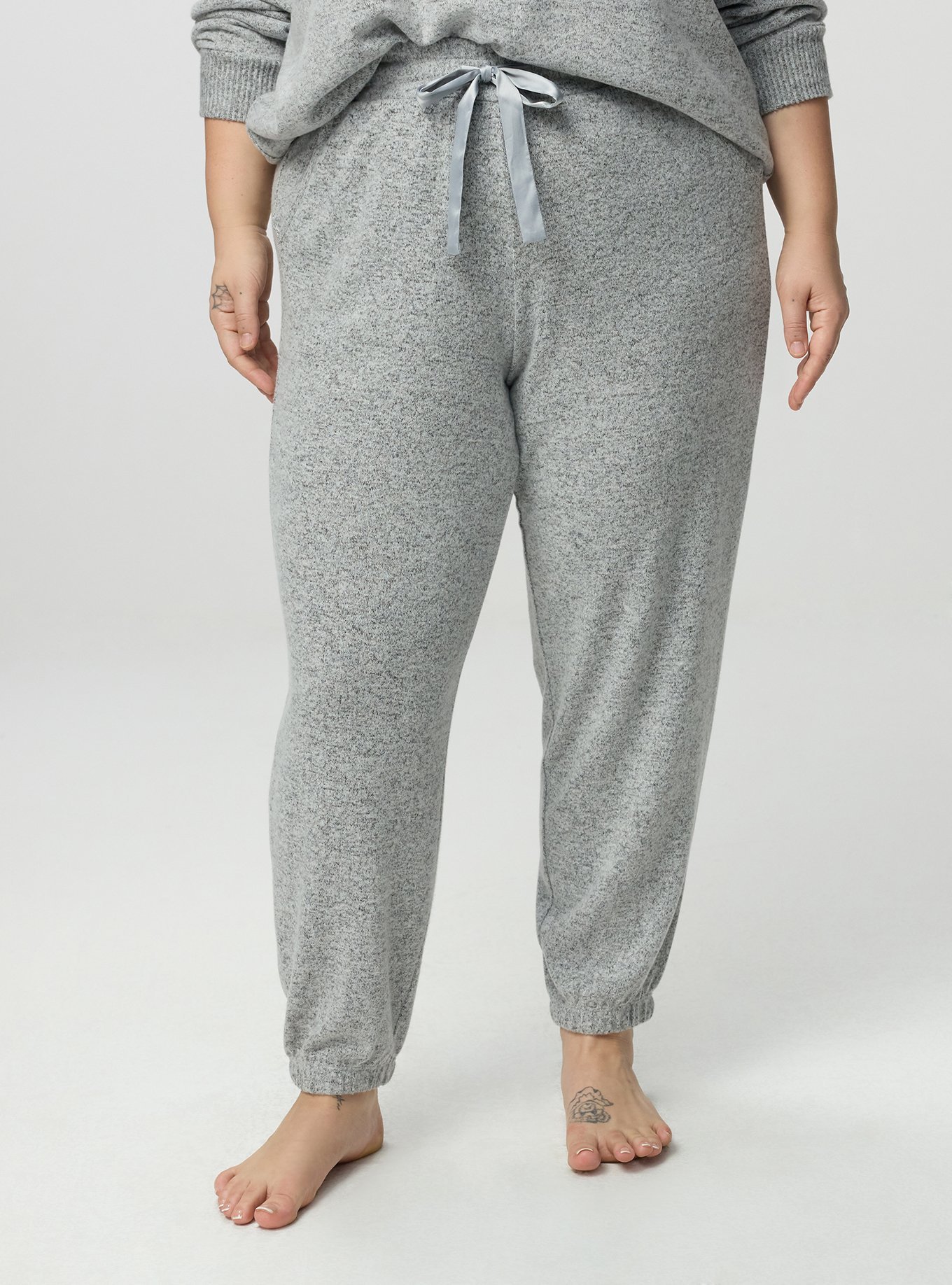 Super Soft Plush Relaxed Lounge Jogger, MED HEATHER GREY, alternate